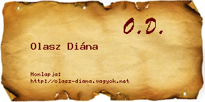 Olasz Diána névjegykártya